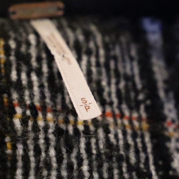 Free People Slouchy Eisenhower Plaid Cropped Jacket Sz S - Picture 4 of 7